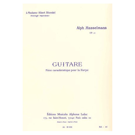 Hasselmans Alphonse - Guitare op. 50 Pi