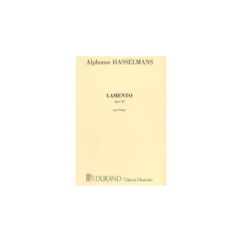 Hasselmans Alphonse - Lamento op. 23