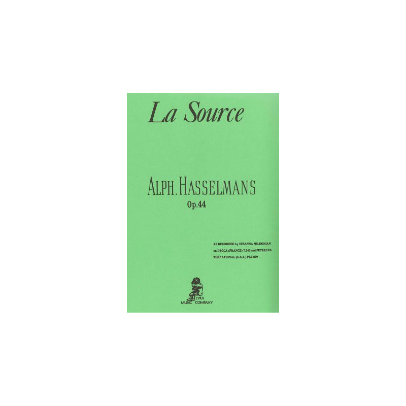 Hasselmans Alphonse - La source op. 44 - as recorded by Susanna