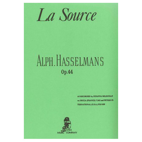 Hasselmans Alphonse - La source op. 44 - as recorded by Susanna