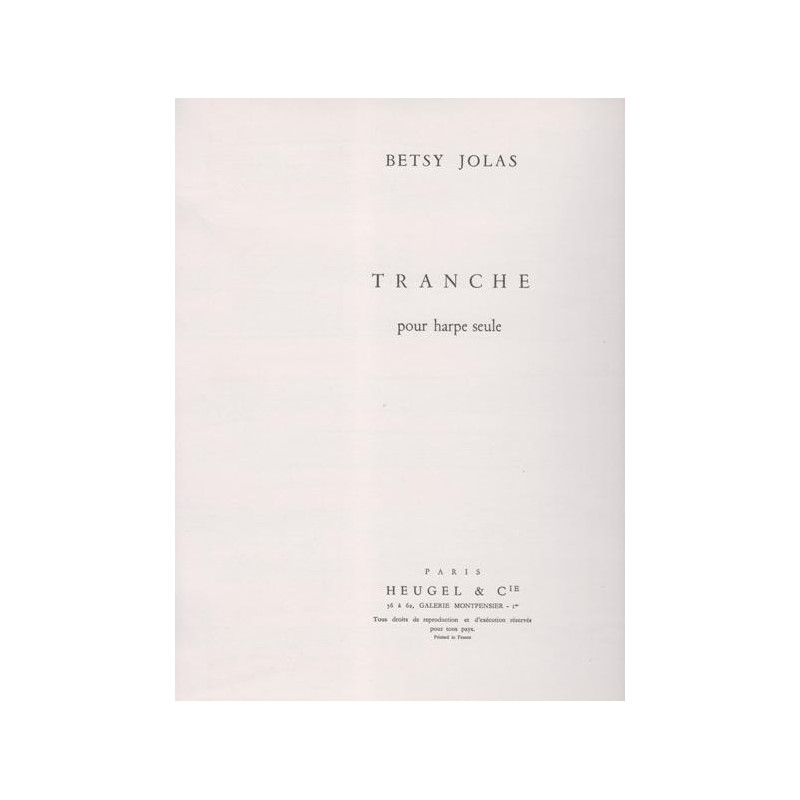 Jolas Betsy - Tranche