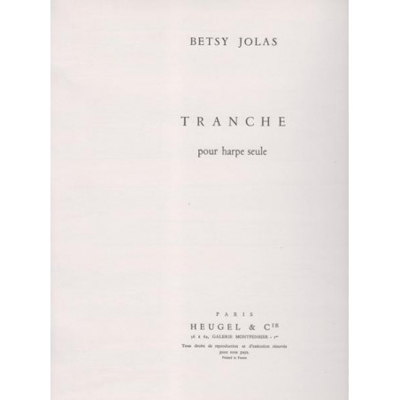 Jolas Betsy - Tranche