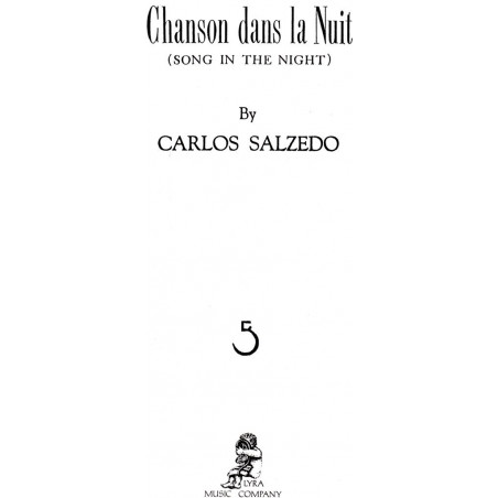 Salzedo Carlos - Chanson dans la nuit (Song in the night)