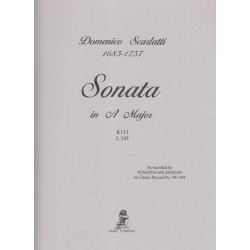 Scarlatti Domenico  - Sonate en La Majeur