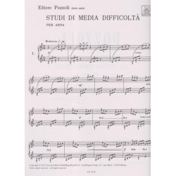 Pozzoli Ettore - Studi di media difficoltta per arpa