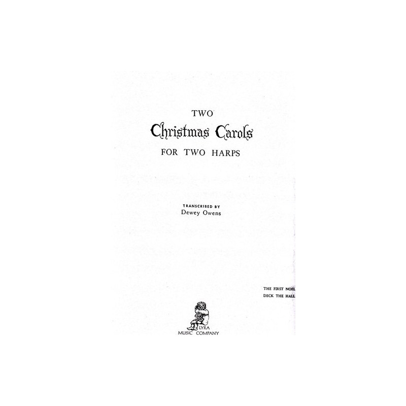 Owens - 2 Christmas carols (2 harpes)