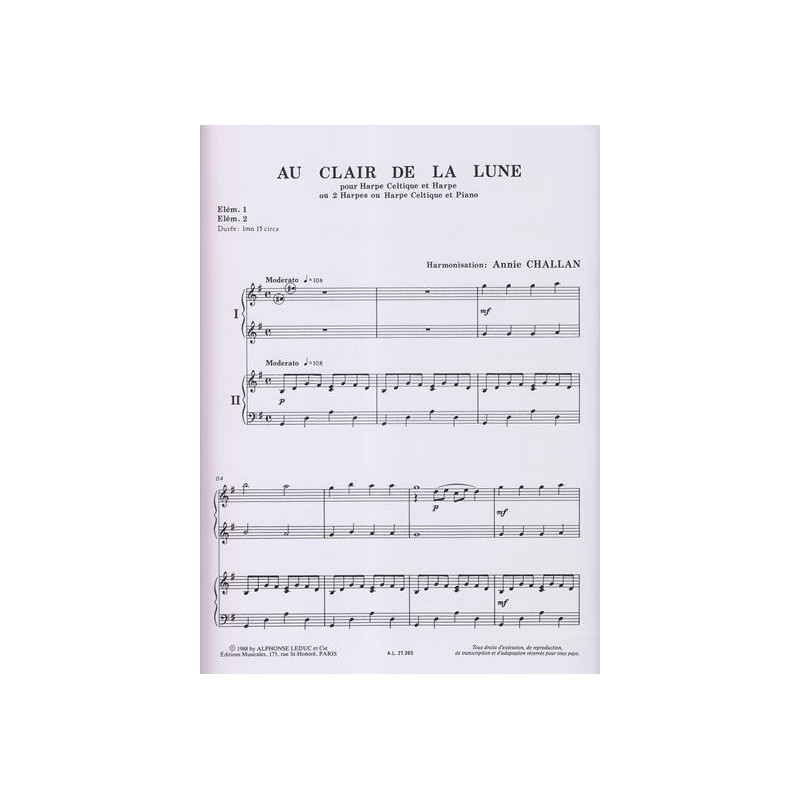 Challan Annie - Au clair de la lune