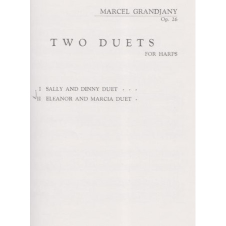 Grandjany Marcel - Eleanor & Marcia (Two duets : n