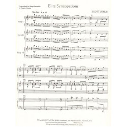 Joplin Scott - Elite syncopation (3 harpes)