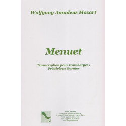 Mozart Wolfgang Amadeus - Menuet (3 harpes)