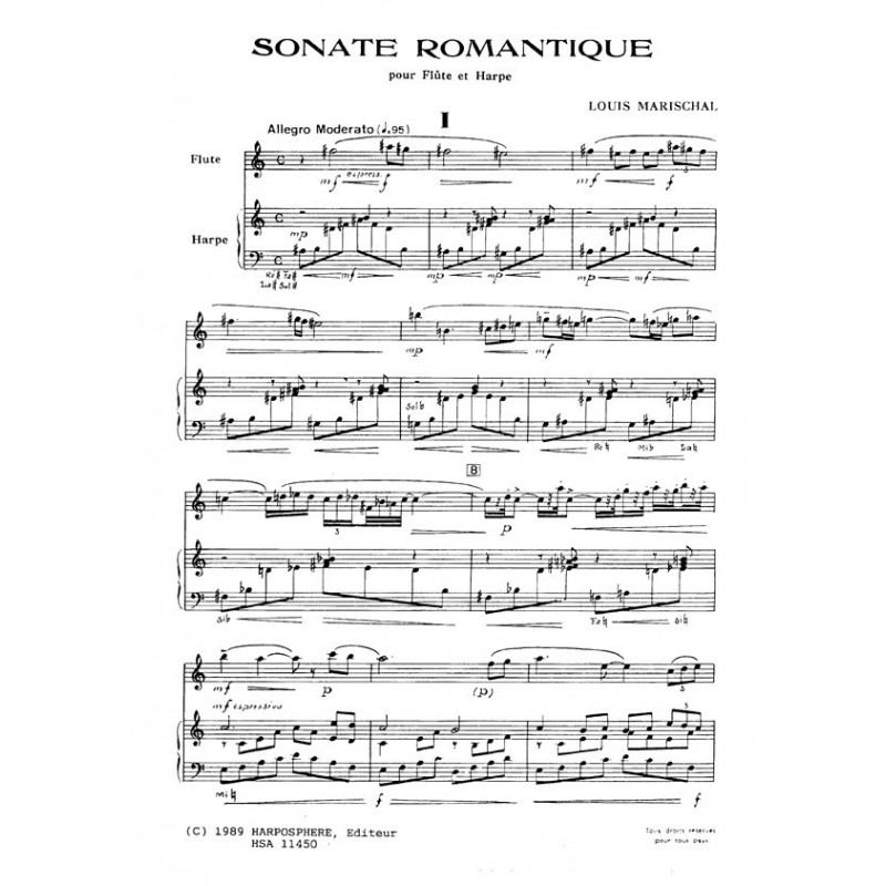 Marischal Louis - Sonate romantique (fl