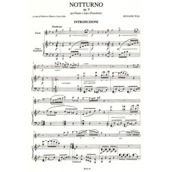 Toja Giovanni - Notturno Op. 9<br> per flauto e arpa (pianoforte)