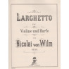 Wilm Nicolai Von - Larghetto (Violon & harpe)