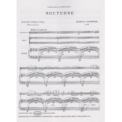 Tournier Marcel - Nocturne op.21 (violoncelle & harpe ou piano)