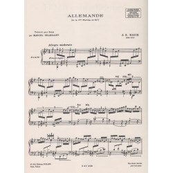 Bach Johann Sebastian - Allemande de la premi