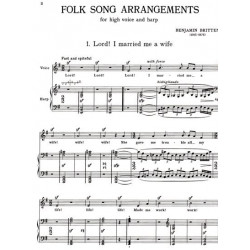 Britten Benjamin - 8 folk songs (voix & harpe)