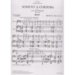 de Falla Manuel - Soneto a Cordoba (voix & harpe)