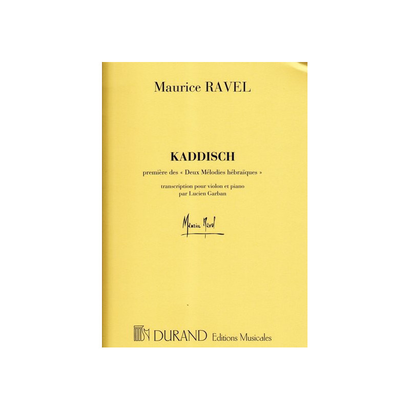 Ravel Maurice - Kaddisch premi