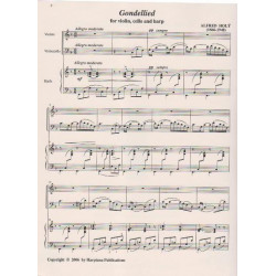 Holy Alfred - Gondellied (Gondoliera) (violon, violoncelle & harpe)