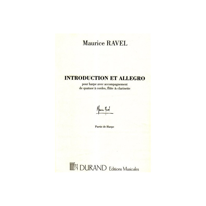 Ravel Maurice - Introduction & allegro (harpe, quatuor 