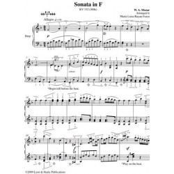 Mozart Wolfgang Amadeus - Sonata in F K332 <br> arg. Maria Luisa Rayan-Forero