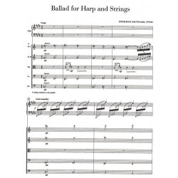 Rautavaara Einojuhani - Ballad for Harp and Strings (Harpe, 2 violons, Alto, violoncelle et contrebasse) Score