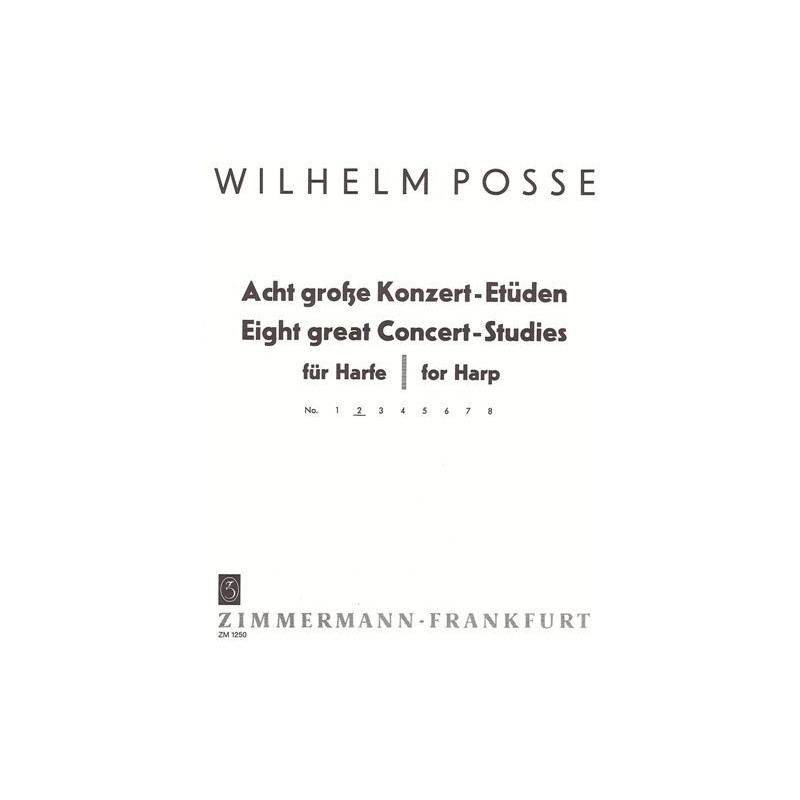 Posse Wilhelm - 8 Etudes de concert - 