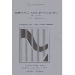 Mendelssohn Felix - Romance sans paroles n°3 La chasse (Op.12 n°