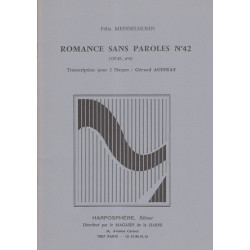 Mendelssohn Felix - Romance sans paroles n°42 (Op.85, n° 6)