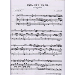 Mozart Wolfgang Amadeus - Andante en ut, K 315 (flûte & harpe)