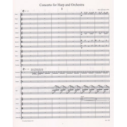 Oosten Roel van - Concerto for harp and Orchestra (Score)