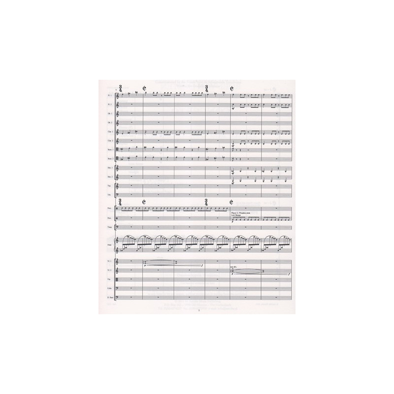 Oosten Roel van - Concerto for harp and Orchestra (Score)