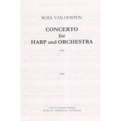 Oosten Roel van - Concerto for harp and Orchestra (harp part)