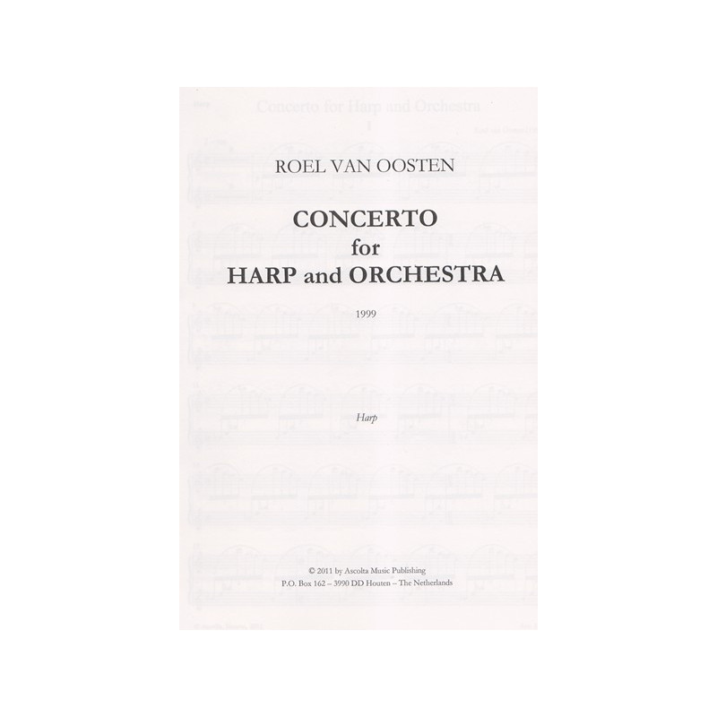 Oosten Roel van - Concerto for harp and Orchestra (harp part)