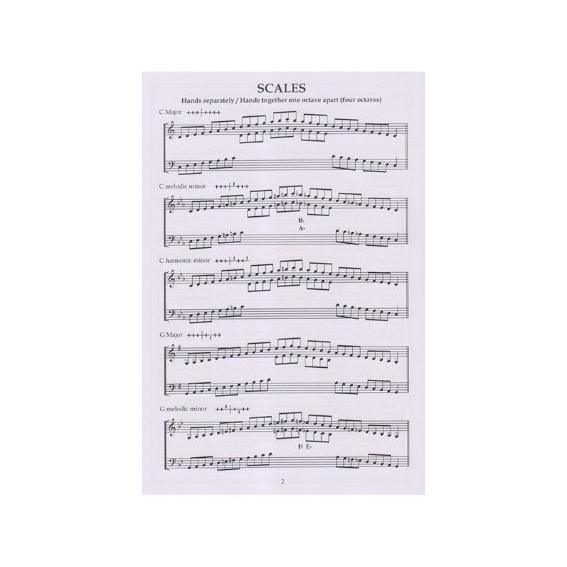 Thomas Katherine - Scales and arpeggios for the pedal harp Grade 6-8