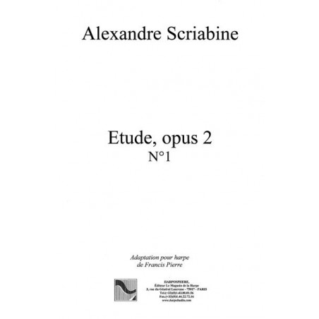 Scriabine Alexandre - Etude Op.2 N°1 (Francis Pierre)