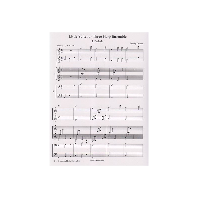 Owens Dewey - Little suite for three harp ensemble