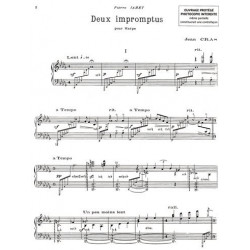 Cras Jean - 2 Impromptus (pour harpe ou piano)