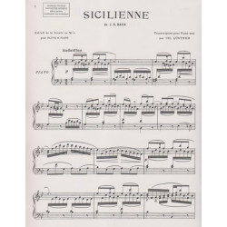 Bach Johann Sebastian - Sicilienne BWV 1031 (piano)