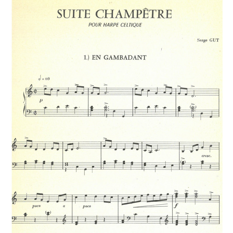 Gut Serge - Suite Champêtre (pour harpe celtique)