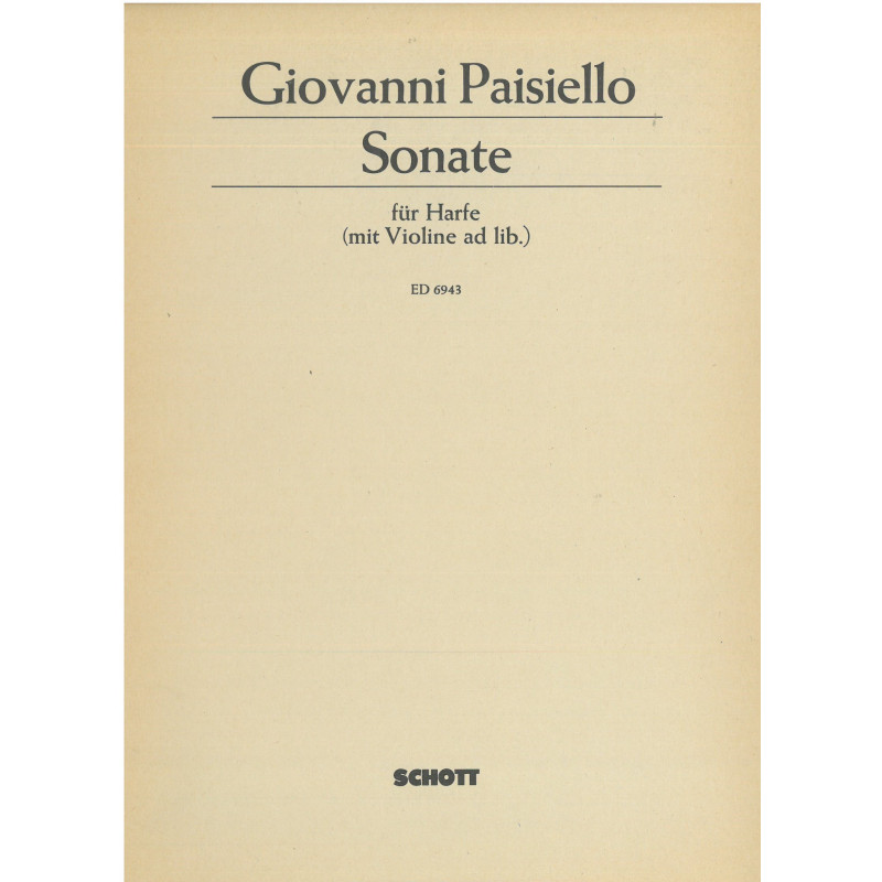 Paisiello Giovanni - Sonate (harpe & violon ad lib.)