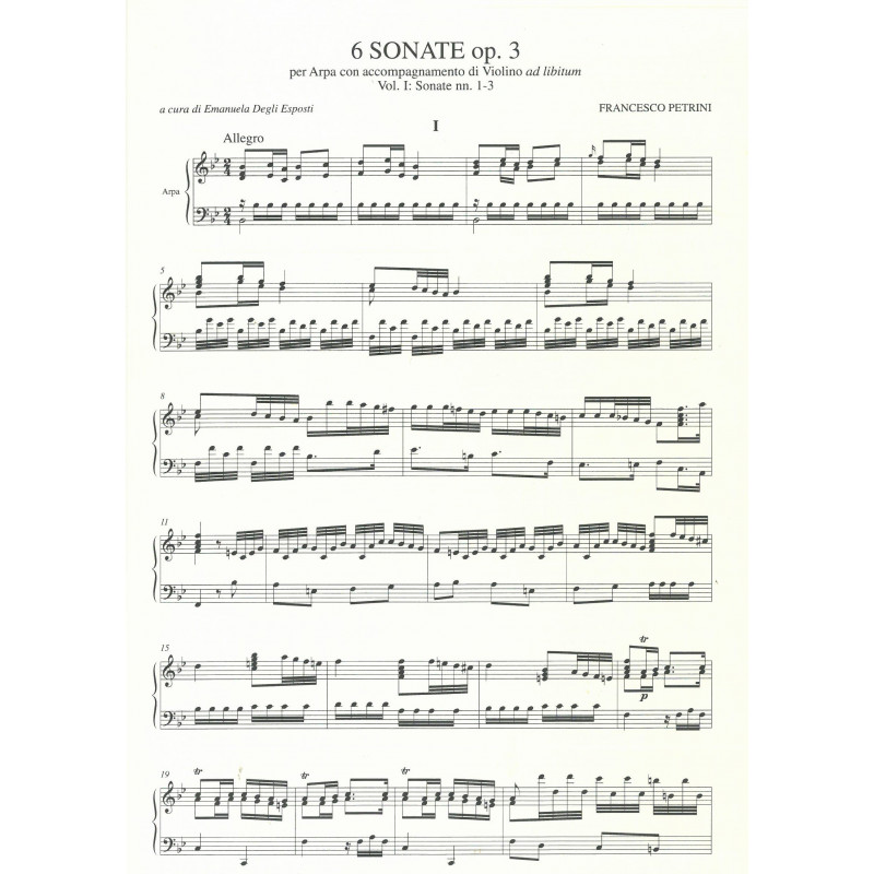 Petrini François - 6 sonates op. 3 vol. 1