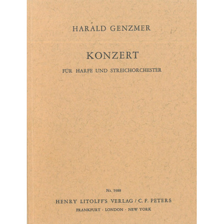 Genzmer Harold - Concert (conducteur)