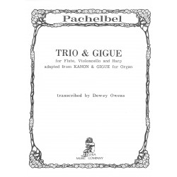 Pachelbel Johann - Trio et gigue (flûte, violoncelle & harpe)