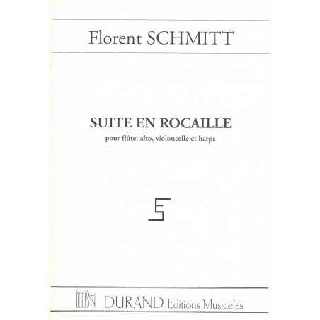 Schmitt Florent - Suite en rocaille (conducteur)(alto, flûte, violon, violoncelle & harpe)