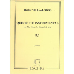 Villa-Lobos Heitor - Quintette Instrumental, conducteur (alto, flûte, violon,...