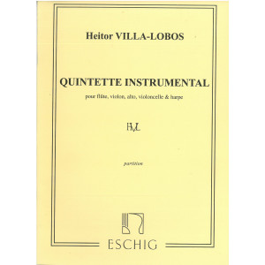 Villa-Lobos Heitor - Quintette Instrumental, conducteur (alto, flûte, violon, violoncelle & harpe)