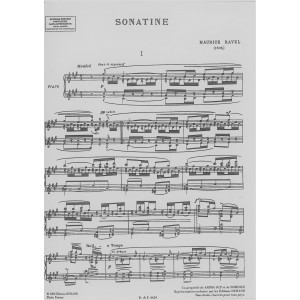 Ravel Maurice - Sonatine pour piano