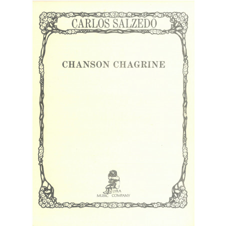 Salzedo Carlos - Chanson chagrine