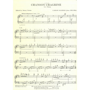 Salzedo Carlos - Chanson chagrine